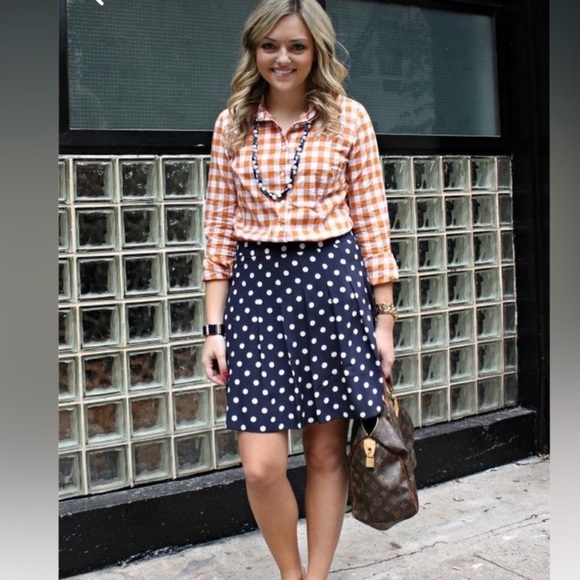 J.Crew Orange Gingham Shirt Size XL NWOT - Picture 1 of 10